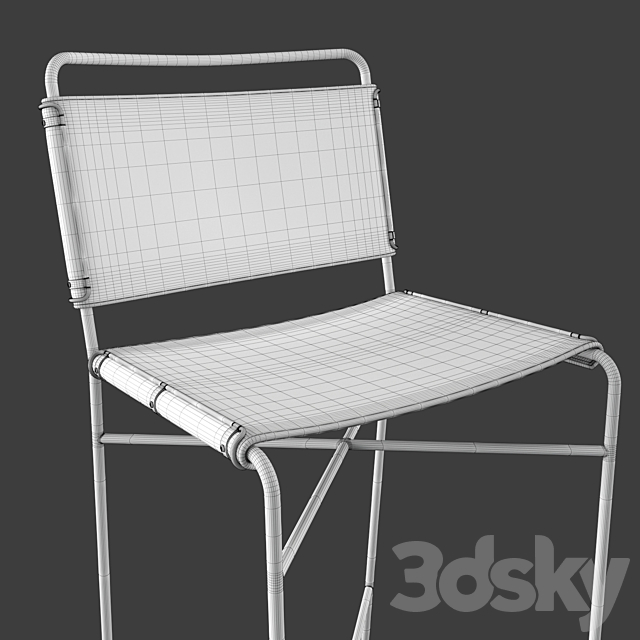 Four Hands WHARTON bar stool 3DSMax File - thumbnail 5