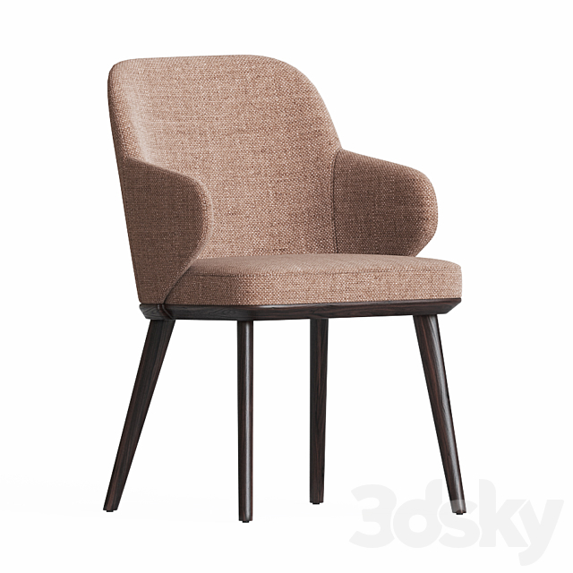 Foyer Dining Chair Set Calligaris 3DS Max Model - thumbnail 2