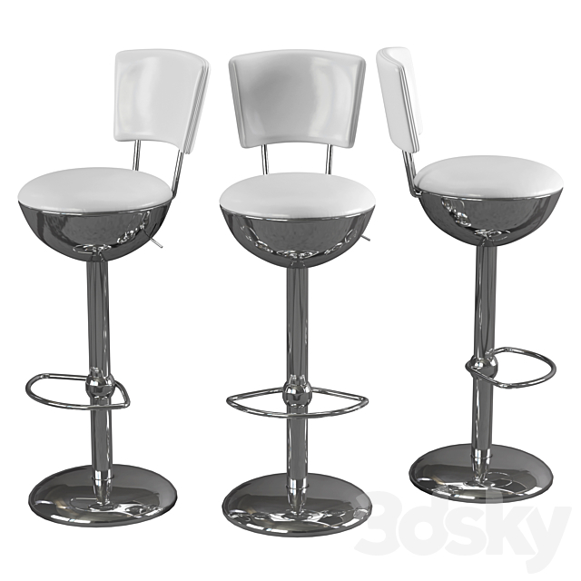 Francesco Molon Silhouette bar stool 3DSMax File - thumbnail 1