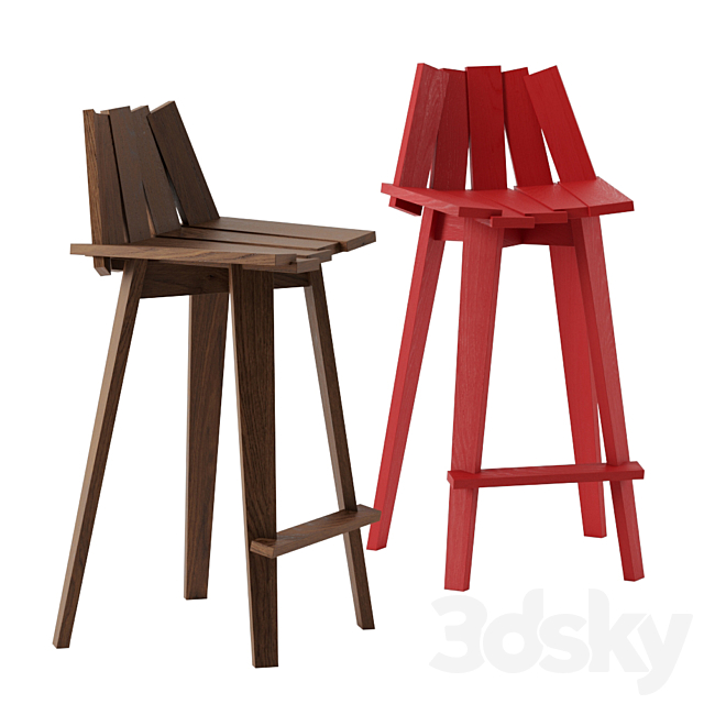 Frank bar stool by Mogg 3DSMax File - thumbnail 1