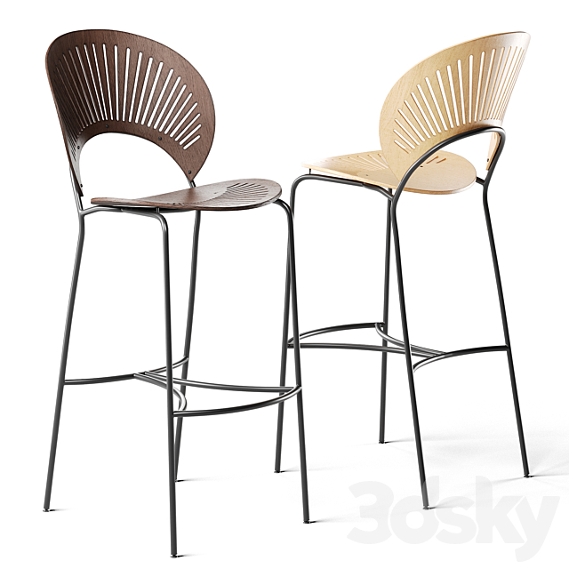 Fredericia Trinidad bar stool 3DSMax File - thumbnail 1