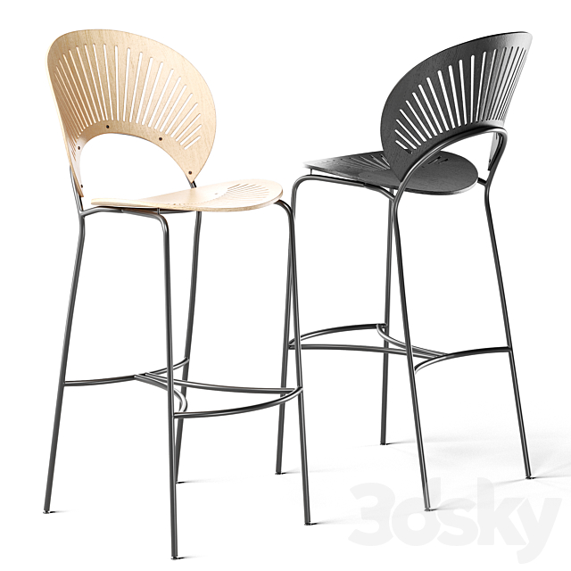 Fredericia Trinidad bar stool 3DSMax File - thumbnail 2