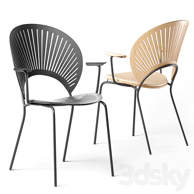 Fredericia trinidad chair 3ds Max - thumbnail 2