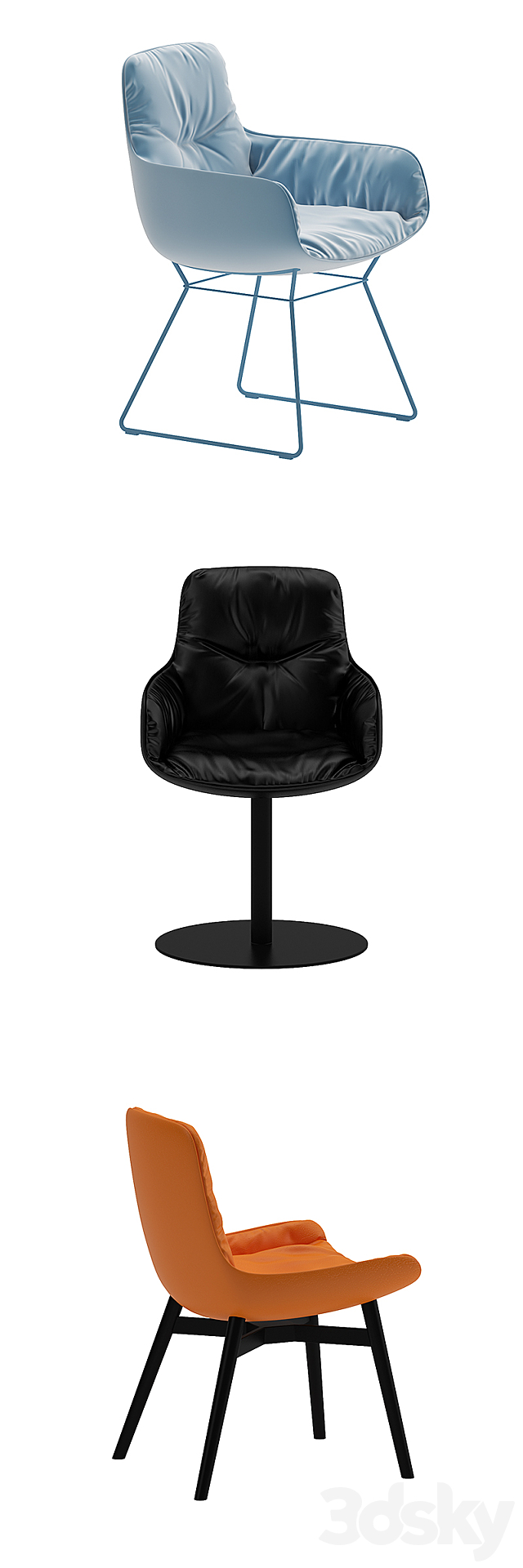 FreiFrau Leya + FreiFrau Leya armchair low & high 3DSMax File - thumbnail 2