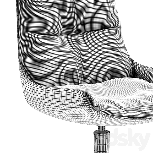 FreiFrau Leya + FreiFrau Leya armchair low & high 3DSMax File - thumbnail 3