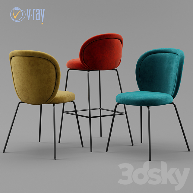 Freifrau.  Ona Chair. 3DSMax File - thumbnail 2