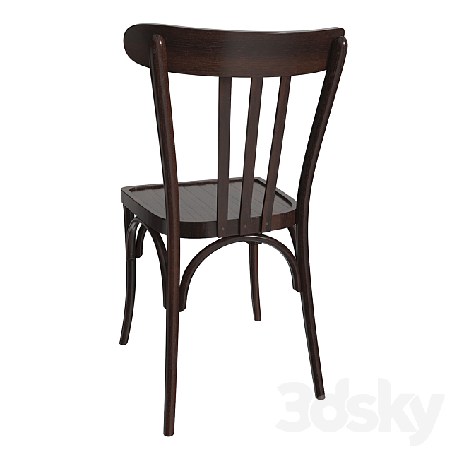 French chair 3DS Max Model - thumbnail 4