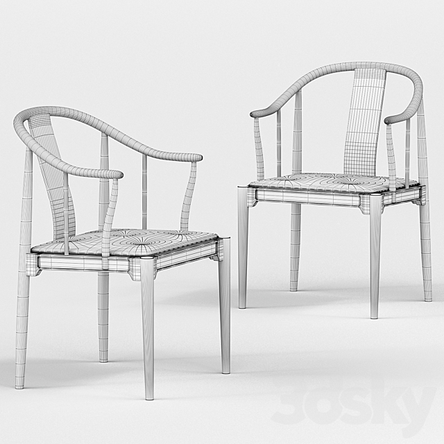 Fritz Hansen China chair 3DS Max Model - thumbnail 3