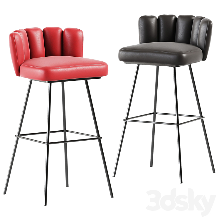 GAIA Barstool By KFF \/ Bar stool 3DS Max Model - thumbnail 1