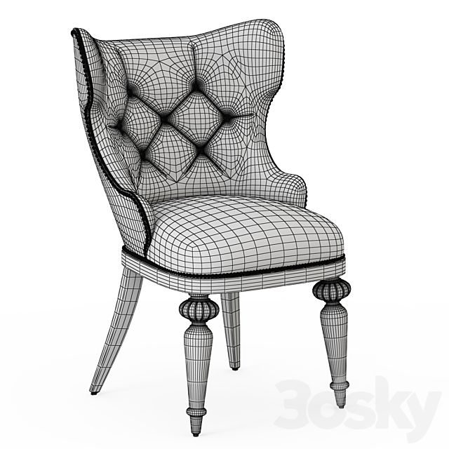 Gamecock Chair 3DS Max Model - thumbnail 3