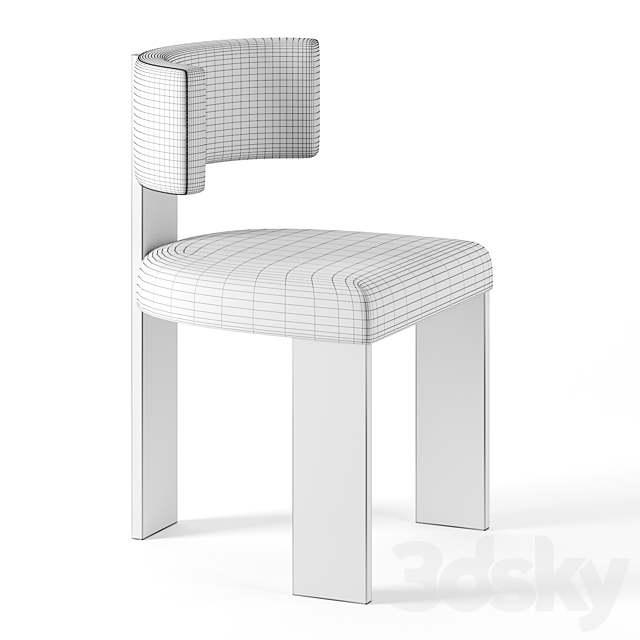 Gary Dining Chair by Nina Seirafi 3DS Max Model - thumbnail 2