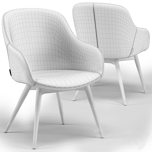 Gilly dining chair 3ds Max - thumbnail 3