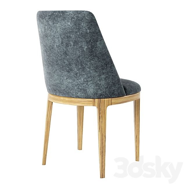 GINGER PANA JAGUAR GRAY CHAIR 3DS Max Model - thumbnail 2