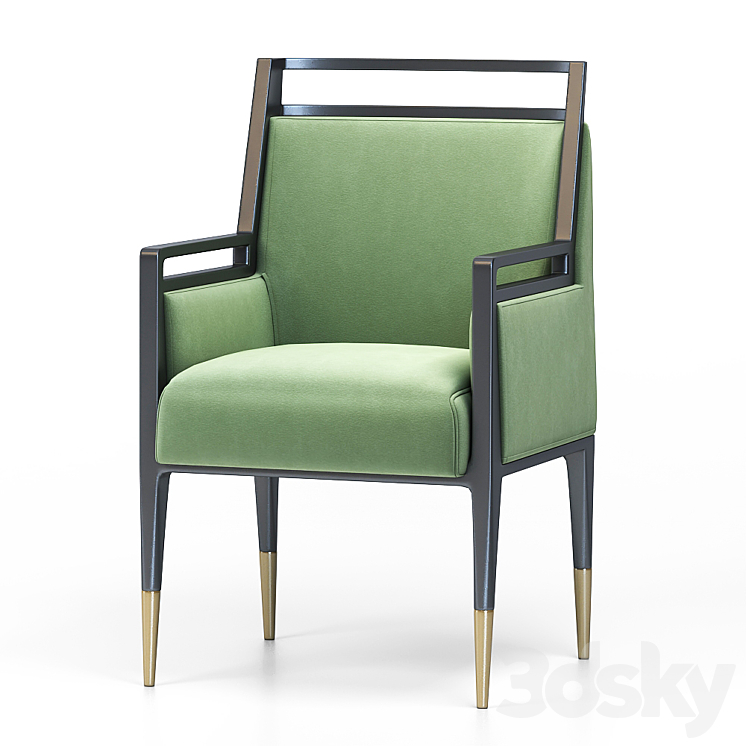 gio ponti armchair 1950 3DS Max Model - thumbnail 1