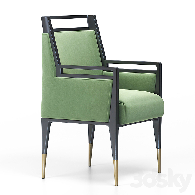 gio ponti armchair 1950 3DS Max Model - thumbnail 2