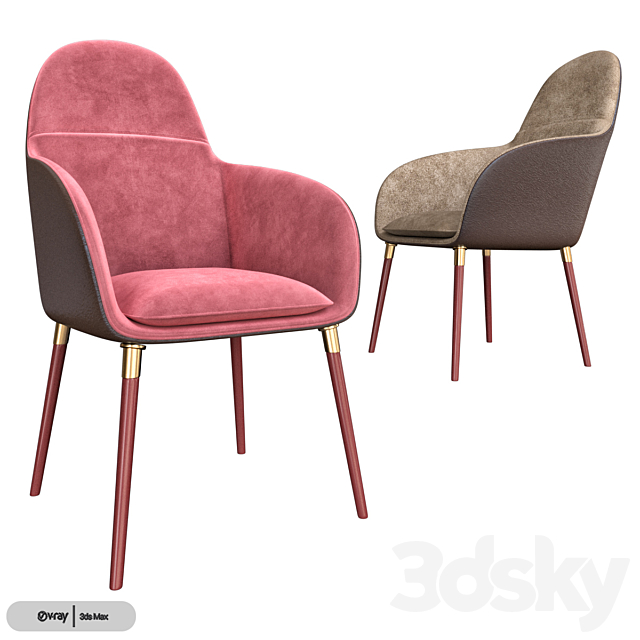 Giorgetti Selene Chair 3DSMax File - thumbnail 1