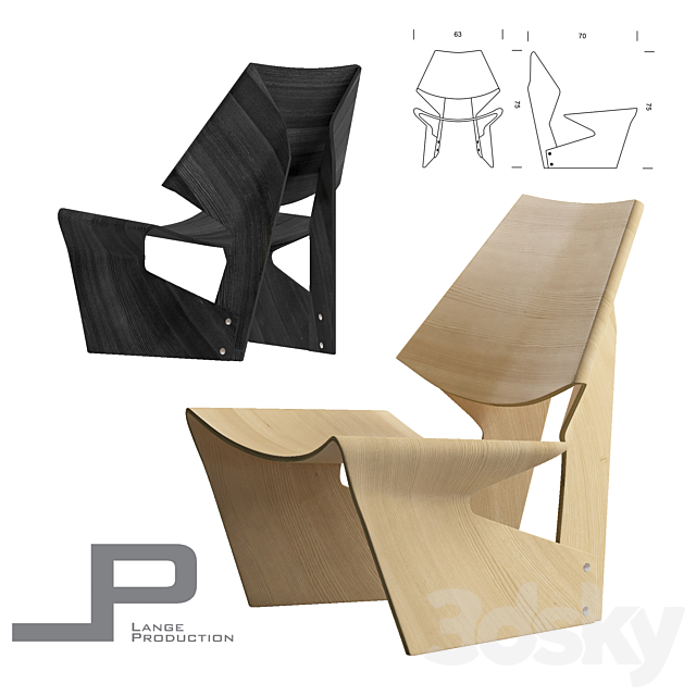 GJ BOW CHAIR 3DSMax File - thumbnail 1