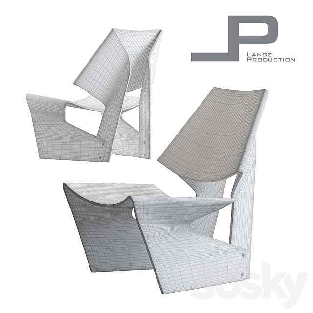 GJ BOW CHAIR 3DSMax File - thumbnail 2