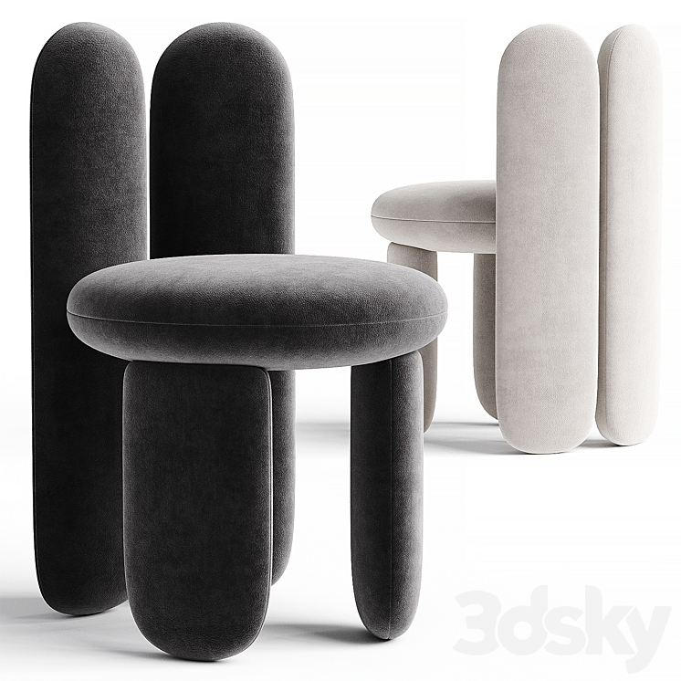 Glazy Chair – Royal Stranger 3DS Max Model - thumbnail 2