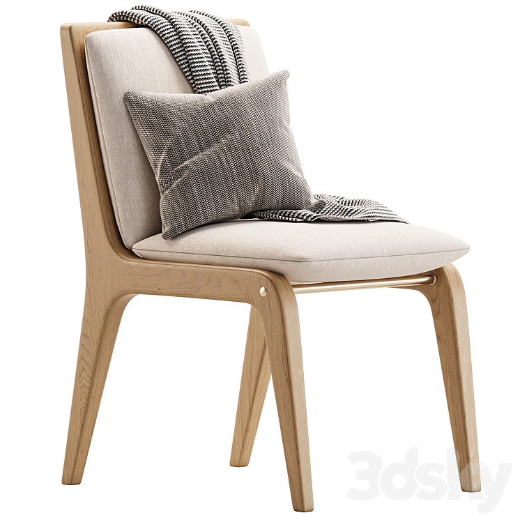 Gleda Dining Chair 3DS Max Model - thumbnail 1