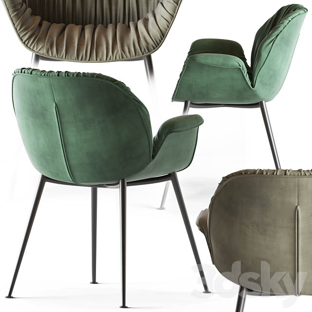 Globewest Abigail Armchair 3DSMax File - thumbnail 2