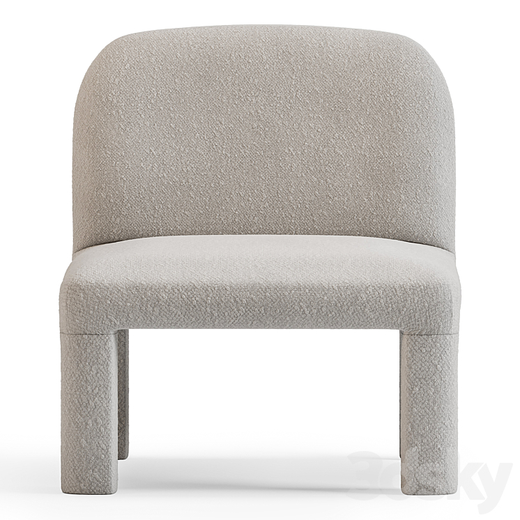 Globewest Hugo Arc Occasional Chair 3DS Max Model - thumbnail 2