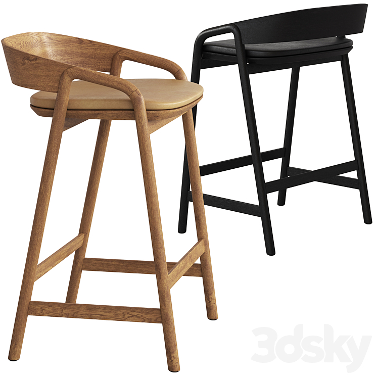 Globewest Tolv Barstool 3DS Max Model - thumbnail 2