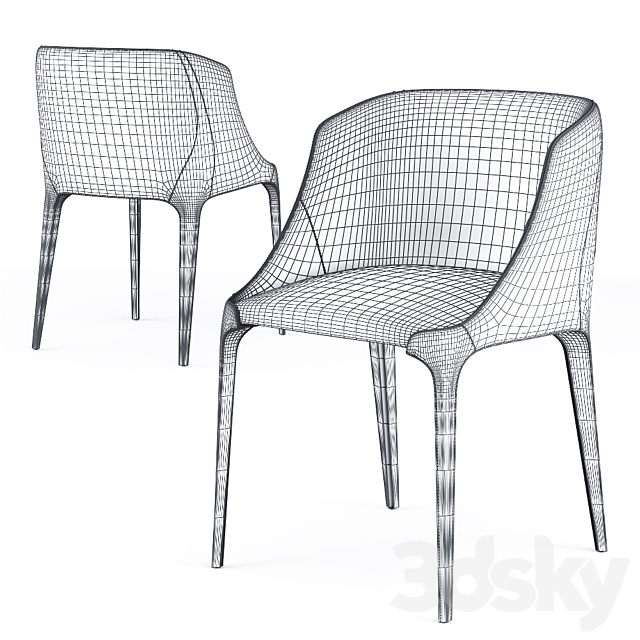 GOLDIE chair 3DS Max Model - thumbnail 3