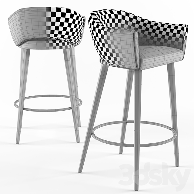 GRACE Bar Chair 3DSMax File - thumbnail 2