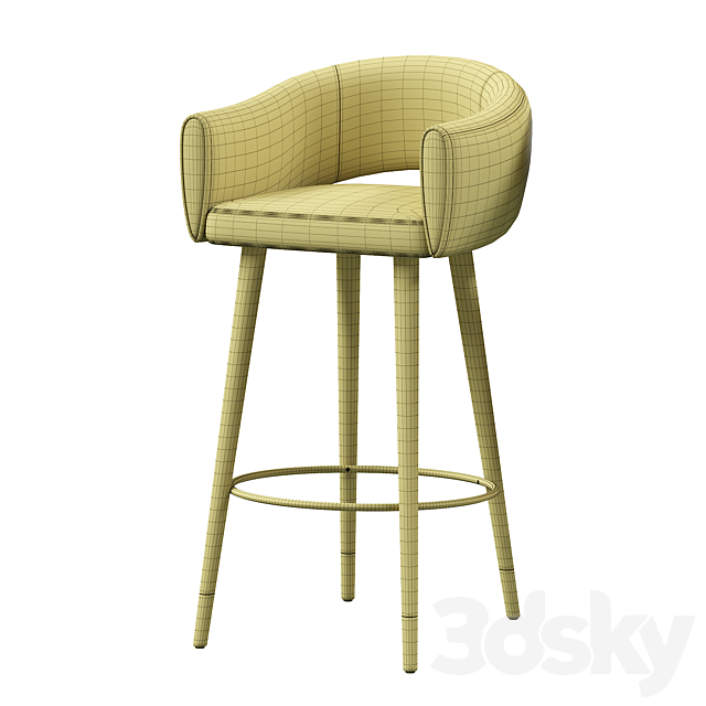 GRACE BARSTOOL 3DSMax File - thumbnail 4