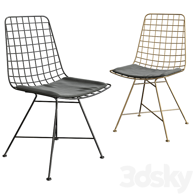 Grid Black Chair 3DSMax File - thumbnail 1