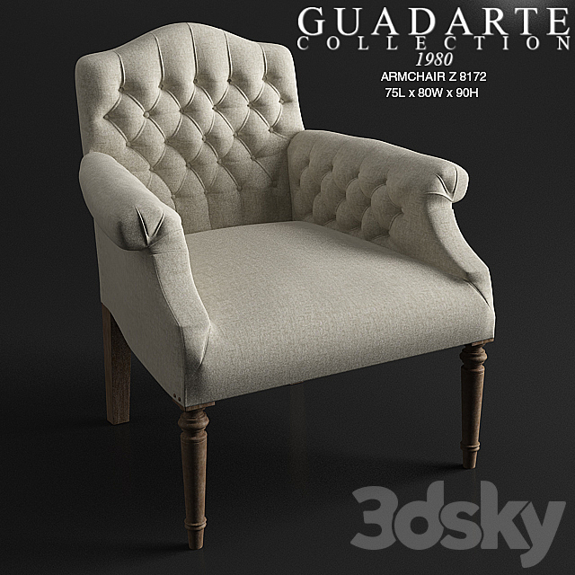 GUADARTE Armchair Z 8172 3ds Max - thumbnail 1