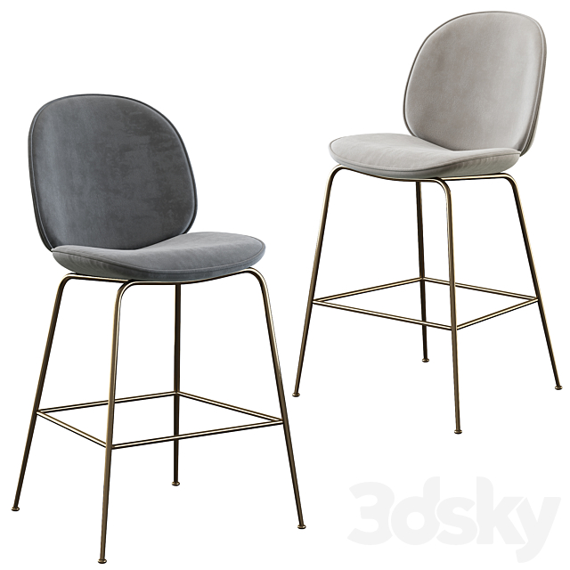 Gubi Beetle Bar Stool & Counter Stool 3DSMax File - thumbnail 1