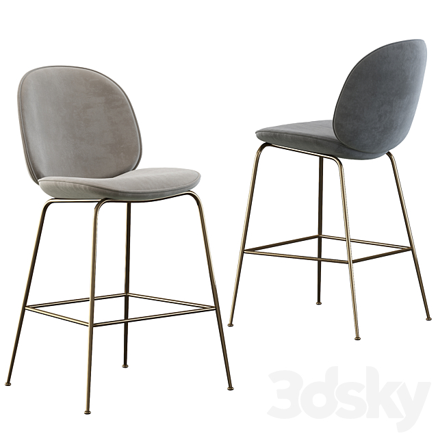 Gubi Beetle Bar Stool & Counter Stool 3DSMax File - thumbnail 2