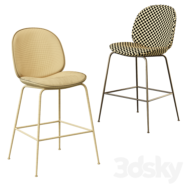 Gubi Beetle Bar Stool & Counter Stool 3DSMax File - thumbnail 5