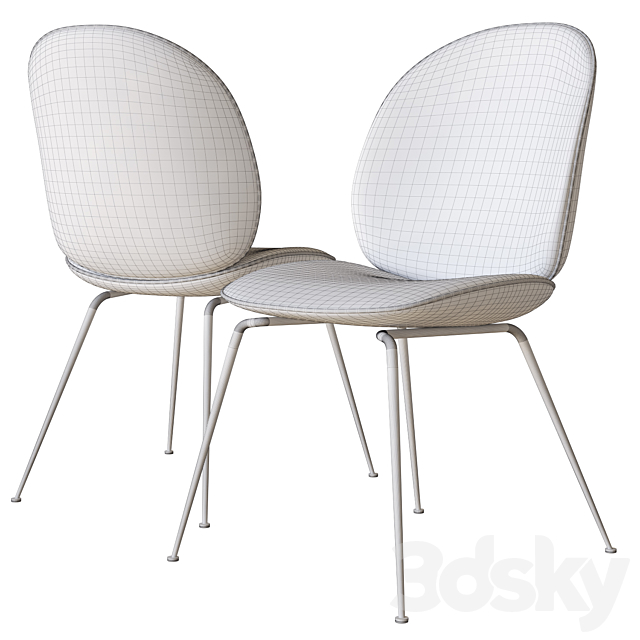 gubi beetle dining chair 3DSMax File - thumbnail 4