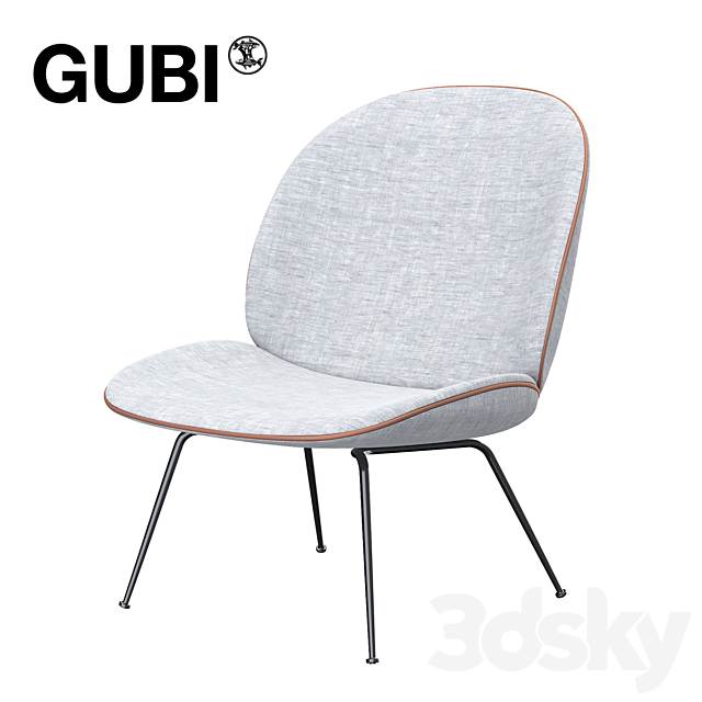 Gubi Beetle Lounge Chair 3DSMax File - thumbnail 1