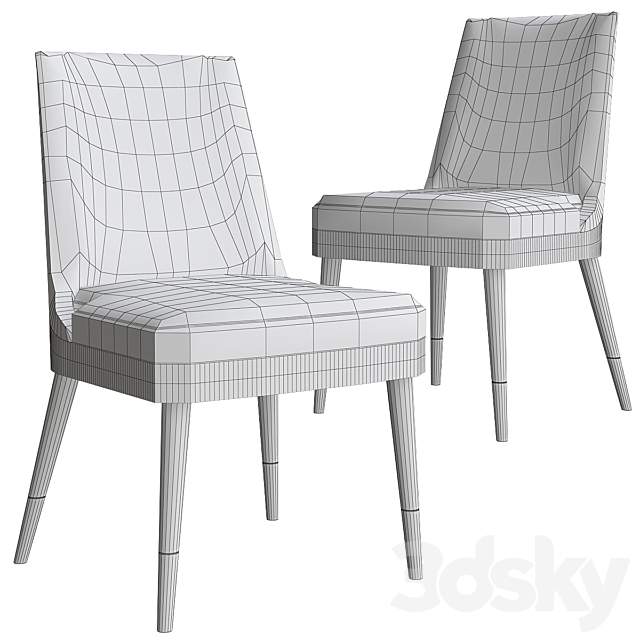 Haia Dining Chair Frato Interiors 3DSMax File - thumbnail 2