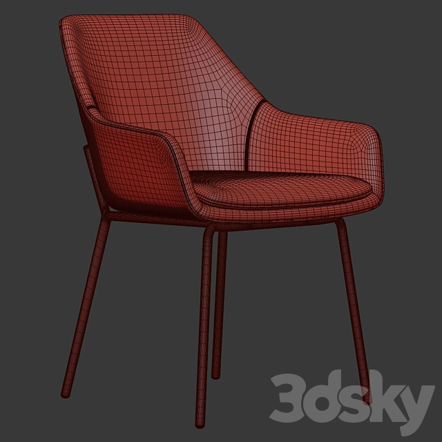 Haley Chair 3DS Max Model - thumbnail 5