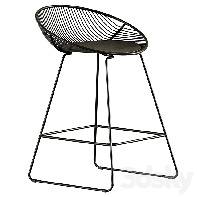 Half-bar chair Ufo 3ds Max - thumbnail 1