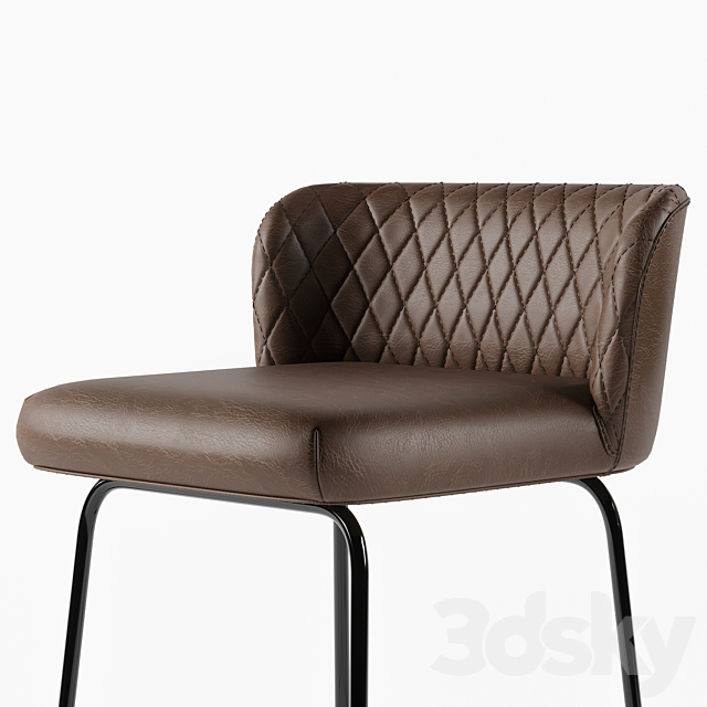 Halmar bar stool 3DS Max Model - thumbnail 2