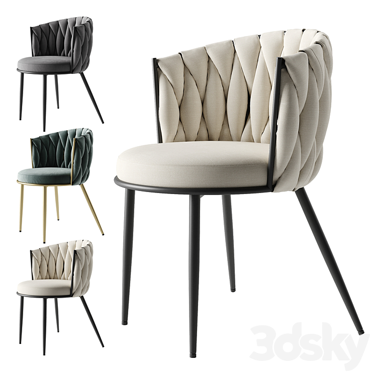 Halmar chair K516 3DS Max Model - thumbnail 1