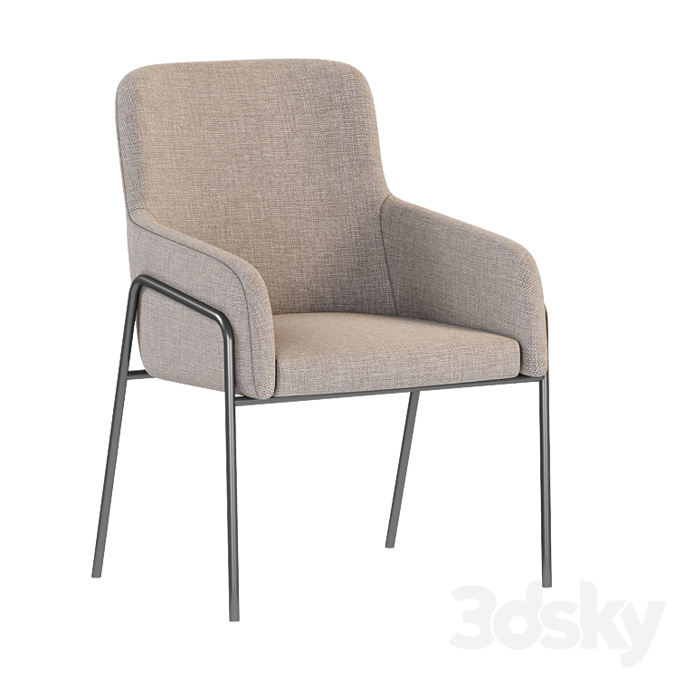 Halmar K-327 chair 3DS Max Model - thumbnail 1