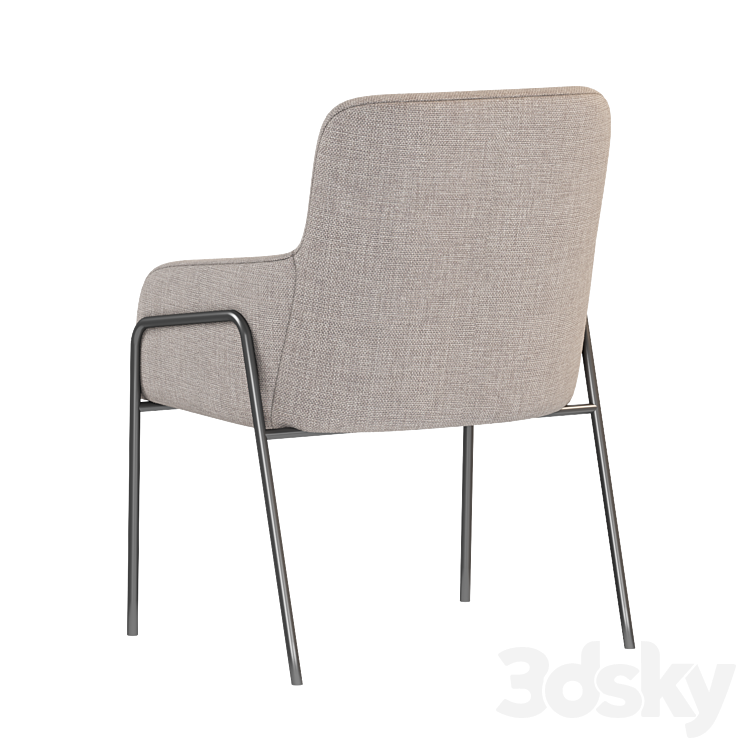 Halmar K-327 chair 3DS Max Model - thumbnail 2