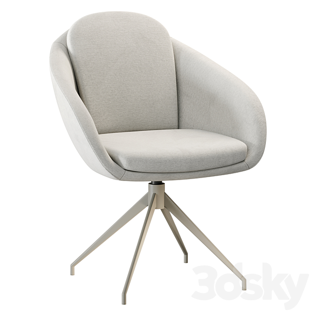 Hamble Chair 3ds Max - thumbnail 2