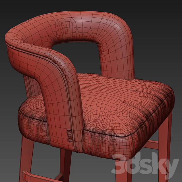 HAMILTON CONTE Penelope Barstool 3DSMax File - thumbnail 3