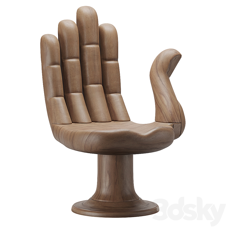 Hand Chair By Pedro Friedeberg 3DS Max Model - thumbnail 3