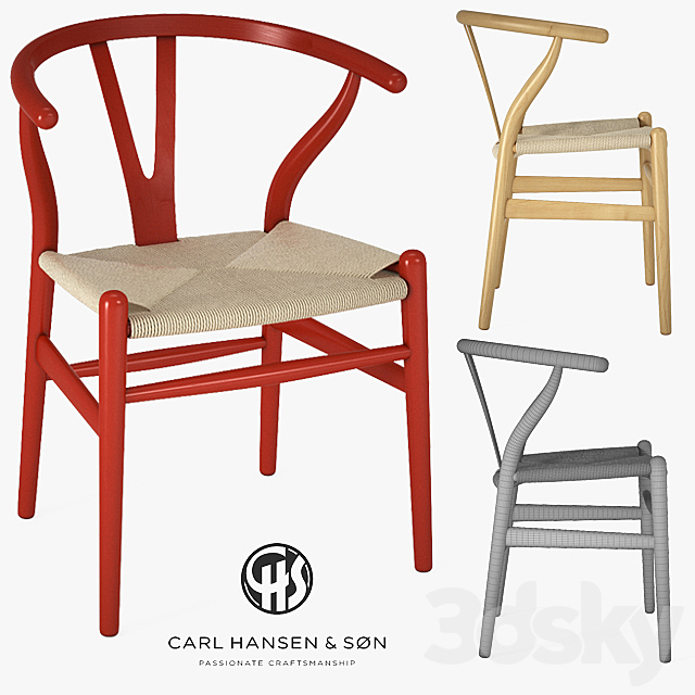 Hans J. Wegner – Wishbone Chair 3DSMax File - thumbnail 1