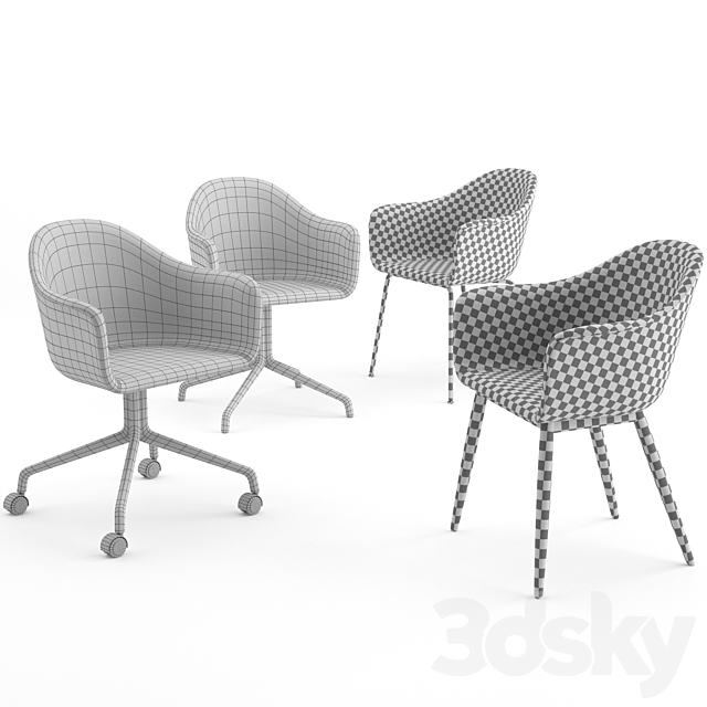 Harbor Chairs by MENU 3DS Max Model - thumbnail 3