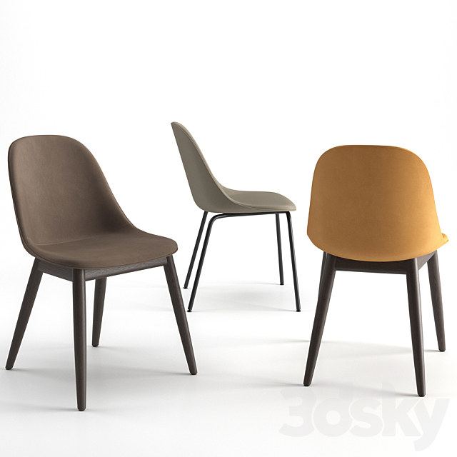 Harbor Side Dining Chair Upholstery by MENU 3DS Max Model - thumbnail 2